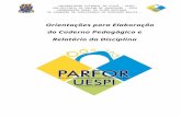 parfor.uespi.br · Web viewNa produção do relatório deve-se ter como referência o ementário, da disciplina, o plano de curso e cronograma de atividades elaboradas. Descrever