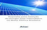 Propostas para Inserção da Energia Solar Fotovoltaica na ... · José Juarez Guerra, Kazumi Obara, Leonidas Andrade, Martin Brand, Mauricio Moszkowicz, Niels Kleer, Roberto Barbieri,