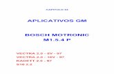 APLICATIVOS GM BOSCH MOTRONIC M1.5.4 P · 2012-06-14 · FALHAS. 1 - Localização d o conector de diagnostico ALDL. 2 - Interligue com um fio ou chave os conectores conforme gravura