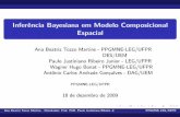 Inferência Bayesiana em Modelo Composicional …abtmartins:...Infer^encia Bayesiana em Modelo Composicional Espacial Ana Beatriz Tozzo Martins - PPGMNE-LEG/UFPR DES/UEM Paulo Justiniano