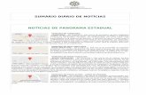 SUMÁRIO DIÁRIO DE NOTÍCIAS NOTÍCIAS DE ...e- ... SUMÁRIO DIÁRIO DE NOTÍCIAS NOTÍCIAS DE PANORAMA ESTADUAL HOMICÍDIO EM CANDELÁRIA CANDELÁRIA - EM 15/04/2017, POR VOLTA DE