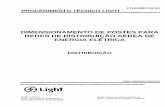DIMENSIONAMENTO DE POSTES PARA REDES DE DISTRIBUIÇÃO … de... · ptl0426dt/18-r0 procedimento tÉcnico light dimensionamento de postes para redes de distribuiÇÃo aÉrea de energia