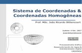 Sistema de Coordenadas & Coordenadas Homogêneasprofessor.unisinos.br/ltonietto/jed/pgr/004a_Coord.pdf · Sistemas de Coordenadas Usados para descrever objetos em um sistema 2D/3D