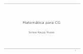 Matemática para CG - Escola Politécnicasmusse/FCG/PDFs/BackgroundMath.pdf · 3 Introdução • Em CG, trabalha-se com objetos definidos em um mundo 3D • Todos os objetos têm