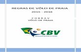 REGRAS DE VÔLEI DE PRAIA2018.cbv.com.br/pdf/regulamento/praia/REGRAS_VOLEI_DE... · 2015-03-17 · C O B R A V - V Ô L E I D E P R A I A Página 2 REGRAS OFICIAIS DE VÔLEI DE PRAIA