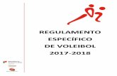 REGULAMENTO ESPECÍFICO DE VOLEIBOL 2017-2018 ... Regulamento Específico de Voleibol 2 1. Introdução Este Regulamento Específico aplica-se a todas as competições de voleibol