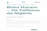 Working Paper CEsA CSG 157 / 2017 Boko Haram Os Talibans ... · com o apoio Working Paper CEsA CSG 157 / 2017 Boko Haram – Os Talibans da Nigéria Maria Sousa GALITO Resumo O Boko