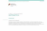 9.º ANO | MATEMÁTICA · JULHO DE 2018 9.º ANO | 3.º CICLO DO ENSINO BÁSICO MATEMÁTICA INTRODUÇÃO Finalidades do ensino da Matemática Respeitando os princípios de equidade