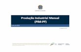 Produção Industrial Mensal (PIM-PF) · (PIM-PF) Os informativos econômicos da Secretaria de Política Econômica (SPE) são elaborados a partir de dados de conhecimento público,