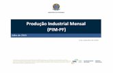 Produção Industrial Mensal (PIM-PF) · Produção Industrial Mensal (PIM-PF) Os informativos econômicos da Secretaria de Política Econômica (SPE) são elaborados a partir de