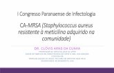 CA-MRSA (Staphylococcus aureus resistente à meticilina ... · CA-MRSA (Staphylococcus aureus resistente à meticilina adquirido na comunidade) I Congresso Paranaense de Infectologia