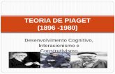 TEORIA DE PIAGET (1896 -1980) · Cada pessoa herda uma série de estruturas biológicas (sensoriais e neurológicas) que predispõem ao desenvolvimento de certas estruturas mentais.
