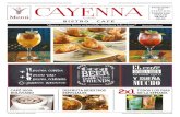 cayenna.com.bocayenna.com.bo/descargas/CAYENNA MENU.pdf · Ricos cubos de lomito de res marinados con especias y un toque agripicante de locoto, cocinados en brochetas, acompañados