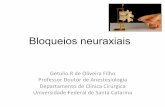 Bloqueios neuraxiais - Bloqueios neuraxiais Getulio(Rde(Oliveira Filho(Professor Doutorde( Anestesiologia(Departamentode(