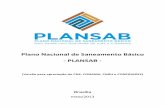Plano Nacional de Saneamento Básico - PLANSAB4 Grupo de Trabalho Interinstitucional, incumbido de coordenar a elaboração e promover a divulgação do Plano Nacional de Saneamento