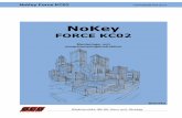NoKey Force KC02 - lascentrum.se · ©RCO AB 2014. Denna manual får inte reproduceras vare sig helt eller delvis i någon form utan skriftligt medgivande från copyrightägaren.