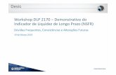 Workshop DLP 2170 –Demonstrativo do Indicador de Liquidez ... · Relação de testes pode ser acompanhada pela planilha Modelo de Cálculo.xlsx na página do DLP Em fase implementação.