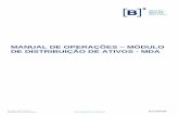 Manual de Operações – Módulo de Distribuição de Ativos - MDA€¦ · Manual de Operações – Módulo de Distribuição de Ativos - MDA 4 INFORMAÇÃO PÚBLICA no SIC após
