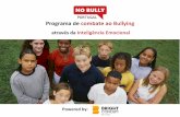 Programa de combate ao Bullying - PPL · competências e formação na área comportamental. • Formadora Certificada pelo IEFP e Formadora Certificada de Professores. • Sólida