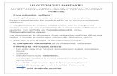 LES OSTEOPATHIES RAREFIANTES (OSTEOPOROSE , …univ.ency-education.com/uploads/1/3/1/0/13102001/rhumato... · 2018-09-07 · LES OSTEOPATHIES RAREFIANTES (OSTEOPOROSE , OSTEOMALACIE,