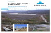 PRESA DE VALE MADEIRO - Etermar FO Barragem de Vale Madeiro ES.pdfPresa mixta (tierra y enrocado) de perﬁl transversal, paramento de montante con pendiente de 2,8H / 1V y jusante