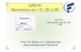 Aula 03 - Movimento em 1D, 2D e 3Dmegafisica.com.br/gpefe/_aula/Aula 03 - Movimento em 1D, 2D e 3D.pdfVelocidade Definição de Velocidade: É a medida da taxa de variação da posição