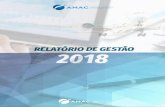 Relatório de Gestão - 2018 · LISTA DE SIGLAS E ABREVIAÇÕES AGU ANAC ASCOM AUD Advocacia-Geral da União Agência Nacional de Aviação Civil Assessoria de Comunicação Social