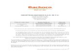 INDUSTRIAS BACHOCO S.A.B. DE C.V. · 4 Informe Anual 2015. Industrias Bachoco, S.A.B. de C.V. Moneda de Presentación La información financiera contenida en este Reporte Anual, se