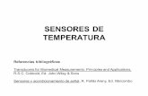 SENSORES DE TEMPERATURA · 2019-07-03 · SENSORES TERMOELÉCTRICOS LEY DE LOS CIRCUITOS HOMOGÉNEOS: La ftem de un termopar con uniones a T1 y T2 no se modifica por la temperatura