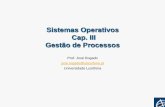 Sistemas Operativos Cap. III Gestão de Processosnetlab.ulusofona.pt/so/teoricas/SO-3-Procs-2016.pdfLições de Sistemas Operativos 3.6 Características Dinâmicas Os Processos podem
