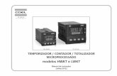 72 x 72 mm TEMPORIZADOR / CONTADOR / TOTALIZADOR … · 2018-03-13 · com qualquer tipo de sensor, desde que a largura mínima do pulso de contagem seja de 10 ms, e a taxa de contagem