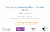 Carcinoma)hepatocelular: Estadio inicial - AEEHaeeh.es/wp-content/uploads/2017/11/Curso-residentes-AEEH-2017.pdf · >52years Portal*pressure*Bilirubin Potential*candidate*for*liver*