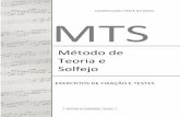 Método de Teoria e Solfejo · CONGREGAÇÃO CRISTÃ NO BRASIL MTS Método de Teoria e Solfejo EXERCÍCIOS DE FIXAÇÃO E TESTES Revisado em 27/09/2016 - Aracaju