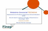 Relatório Gerencial TECNOVA - CONFAPconfap.org.br/.../2015/02/relatorio-gerencial-tecnova.pdf · 2018-02-07 · Relatório Gerencial TECNOVA Departamento de Produtos Financeiros