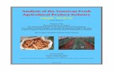 Analysis of the Jamaican Fresh Agricultural Produce of the... · PDF file 70% ‐ 80% of imports of fresh agricultural produce, thereby catering to the demands of the hotel sector
