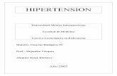 HIPERTENSIONalevazquez.com.ar/paginas/monog/bera/HIPERTENSION.pdf · La presión arterial per se, es una cifra, por lo tanto la distinción entre normotensión e hipertensión es