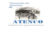 Monografía del Municipiomonografiasmexiquenses.mx/kiosco/pdf/Atenco_1975.pdf · 2017-12-13 · 16 ATENCO-MONOGRAFIA e) GEOGRAFIA Y'OROGRAFIA: El Municipio de Ateneo está ubicado