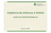Vigilância da Influenza A (H1N1) · Pandemias de Influenza no século XXI • 1997 - Gripe do frango em Hong Kong (H5N1) 18 casos em humanos e 06 óbitos • 2003 à 2009 - Influenza