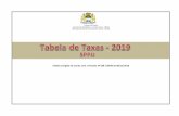 Tabela corrigida de acordo com a Portaria n¢› 038 / SEFIN ... de Taxas - 2019.pdf¢  Tabela corrigida