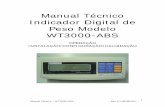Manual Técnico Indicador Digital de Peso Modelo WT3000-ABS · 1 Manual Técnico – WT3000-ABS Rev.2.2-09/08/2011 Manual Técnico Indicador Digital de Peso Modelo