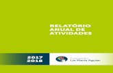 RELATÓRIO ANUAL DE ATIVIDADESflma.org.br/downloads/relatorios/relatorio-atividades-2017.pdf · 2 Fundação Lia Maria Aguiar Relatório Anual de Atividades 3 04 06 16 20 30 34 44
