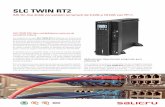 SLC TWIN RT2 - Salicru · para una manejo más fácil. En cuanto a las comunicaciones de serie, cuentan con interfaces USB, RS-232 y relés, así como con un slot inteligente para