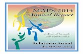 MAPS Annual Report 2014 drafthelp. But we keep moving forward, building on our success, and planning ahead for more services we know will be needed in the near future—such as safe,