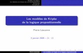 Les modèles de Kripke de la logique propositionnelleperso.ens-lyon.fr/.../LOGIQUE/05-06/transp_kripke.pdfMod`eles de Kripke Les Mod`eles de Kripke du calcul propositionnel Correction