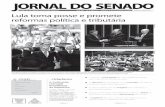 Órgão de divulgação do Senado Federal Lula toma posse e ...portando a faixa presidencial, Luiz Inácio Lula da Silva subiu a rampa do Palácio do Planalto acompanhado da primeira-dama,
