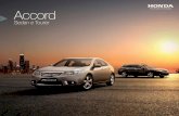 Accord - Honda Portugal, S.A. · Os bancos traseiros do Accord Tourer rebatem-se com um simples movimento. Isto permite obter um amplo espaço para bagagem, numa diversidade de opções,