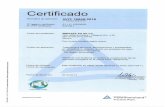 KM C368-20180927143314 · Certificado Normativa de aplicación IA T F 16949:2016 NO registro certificado NO IATF certificado Titular del certificado: Ámbito de aplicación: