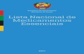 Lista Nacional de Medicamentos Essenciais · 2019-08-05 · Unidades de Medida ..... xiii Capítulo I Introdução..... 1 Comissão de Revisão da Lista Nacional de Medicamentos ...