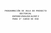 Temporalización English Alive 3 Galicia Destacados...  · Web viewOXFORD ENGLISH ALIVE! 3. PARA 3º CURSO DE ESO INTRODUCIÓN. A programación de aula de Oxford English Alive! 3