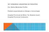 Dra. Betina Menéndez Porfilio Pediatra especializada en Alergia e … Conarpe/Jueves... · 2019-11-11 · En el boletín de la OMS se estima el índice de Agranulocitosisentre el